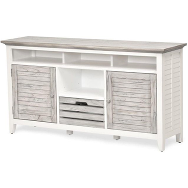 Islamorada Entertainment Center In White And Grey