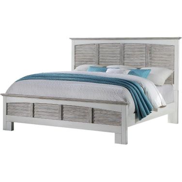 Islamorada King Bed In White And Grey