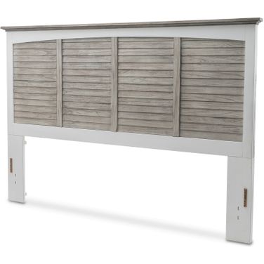 Islamorada King Headboard In Grey and White