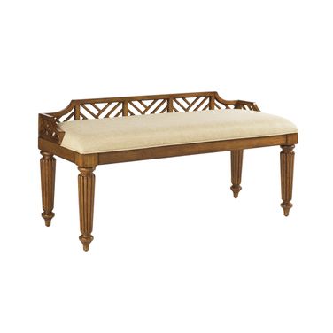 Island Estate Plantain Bed Bench In Plantation