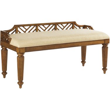 Island Estate Plantain Bed Bench In Plantation