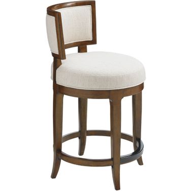 Island Fusion Macau Swivel Counter Stool In Sebana