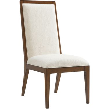 Island Fusion Natori Slat Back Side Chair In Sebana