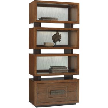 Island Fusion Tonga Tiered Bookcase In Sebana