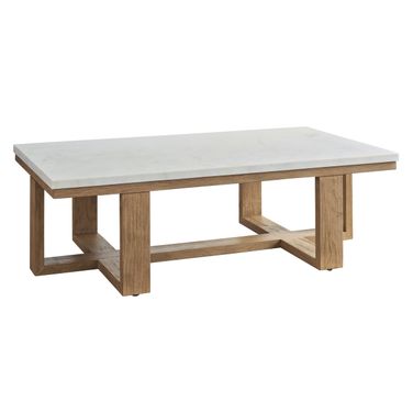 Isle Of Palms Rectangular Cocktail Table In White