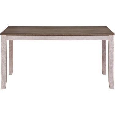 Ithaca Grayish White And Brown Dining Table