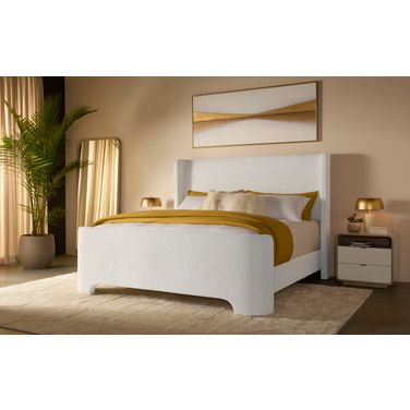 Ives Platform Bedroom Set In Copenhagen White