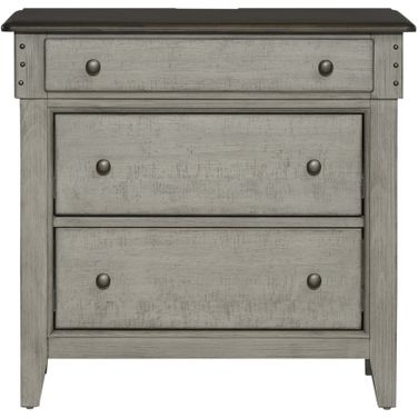 Ivy Hollow 3 Drawer Bedside Chest With Charging Station