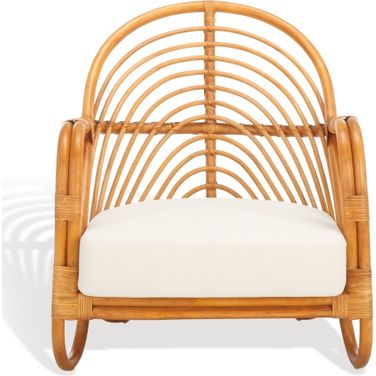 Ivybelle Rattan Accent Chair In Natural and White