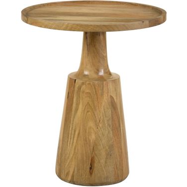 Ixia Round Wood Accent Table