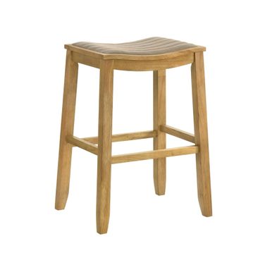 Iyani Bar Height Bar Stool In Amber Glow and Twilight Taupe