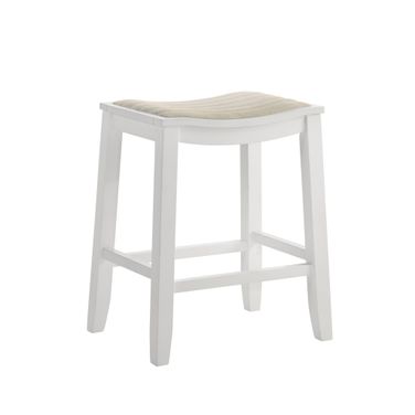 Iyani Counter Height Bar Stool In White and Dune Cloud