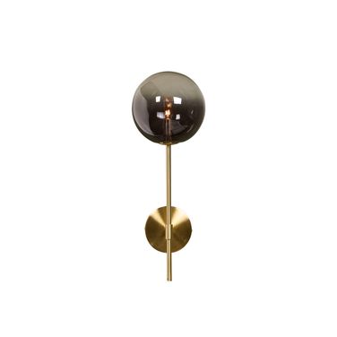 Izora Sconce In Brass and Smoke Grey Ombre