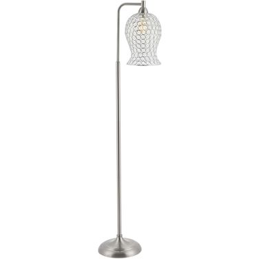 Izzy Iron Floor Lamp in Nickel