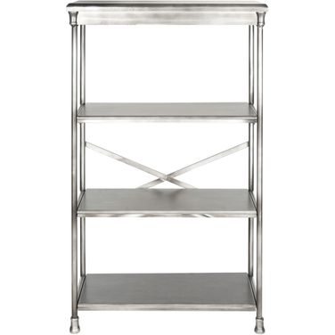 Jacinda Dark Silver Tall Etegere