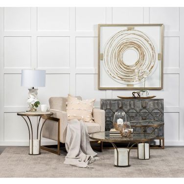Jacinta Occasional Table Set In Gold