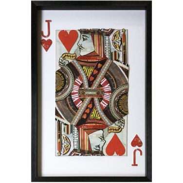 Jack Of Hearts Wall Art In Multicolor