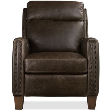 Jacklyn Power Recliner with Pop-Up Headrest In Brown