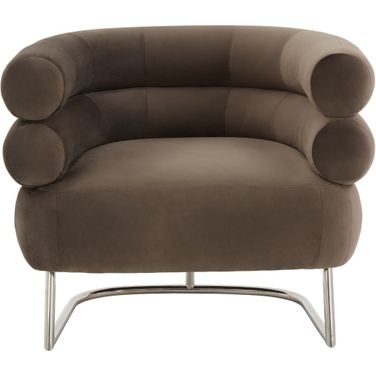 Jacobson Modern Accent Chair In Dark Grey