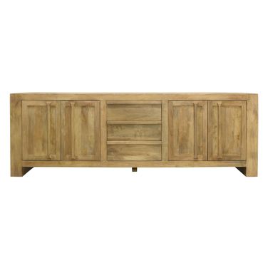 Jaden 3 Drawers and 4 Doors On Metal Glides Sideboard In Natural