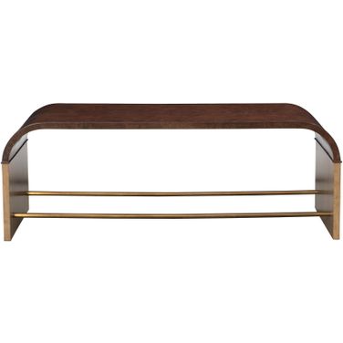 Jaguar Cocktail Table In Brown and Brass