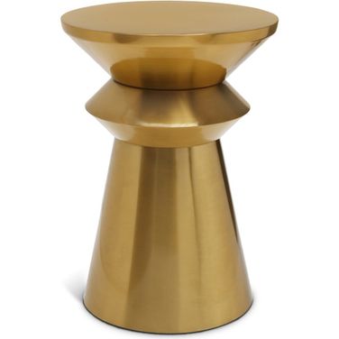 Jai End Table In Brushed Gold