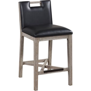 Jakarta 26 Inch Stool In Driftwood Grey