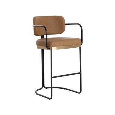 Jalen Barstool In Milliken Cognac