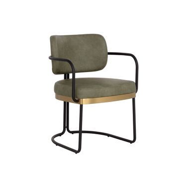 Jalen Dining Armchair In Ivanhoe Pine