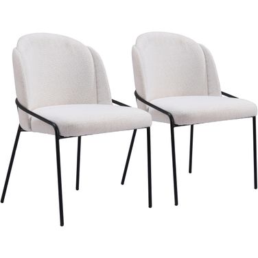 Jambi Dining Chair Set of 2 In Ivory