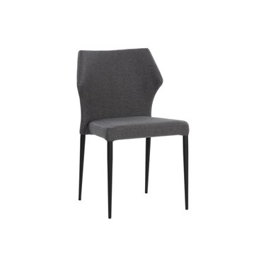 James Stackable Dining Chair Set of 2 In City Grey