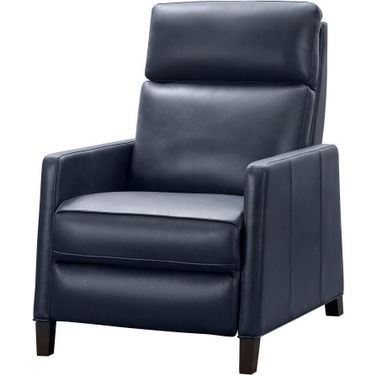 James Zero Gravity Power Recliner With Power Head Rest And Lumbar In Barone Navy Blue