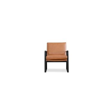 Jameson Lounge Chair Black Powder Coated Legs In Palomino Sauvage