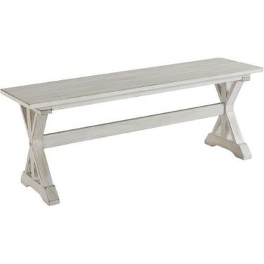 Jamestown Dining Bench In Antique White