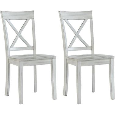 Jamestown Dining Chair Set of 2 In Antique White