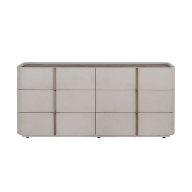 Jamille Dresser In Cream and Brown