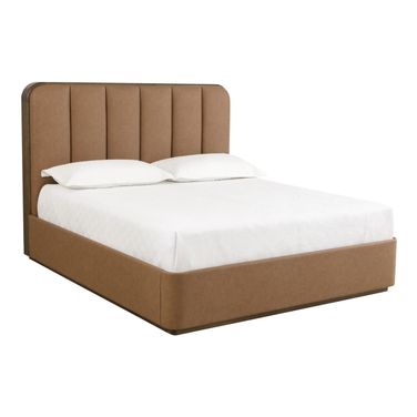 Jamille King Platform Bed In Milliken Cognac