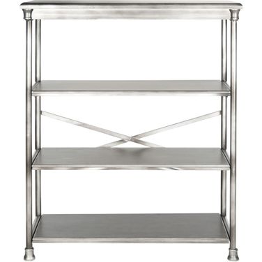 Jamison Dark Silver Large Bookcase