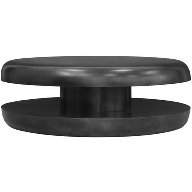 Jamison Iron Coffee Table In Black and Antique Black