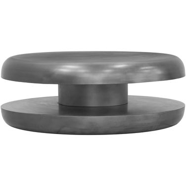 Jamison Iron Coffee Table In Silver