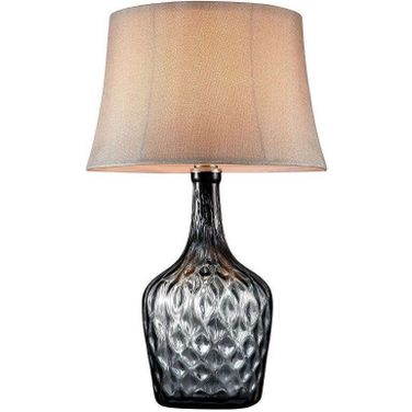 Jana 30 Inch Height Glass Table Lamp In Gray