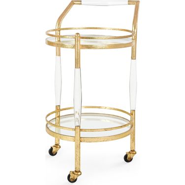 Jane Bar Cart In Gold Leaf