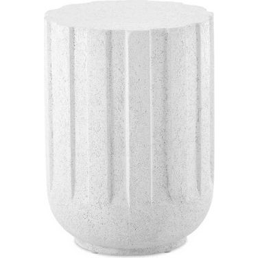 Jane Outdoor Accent Table In White