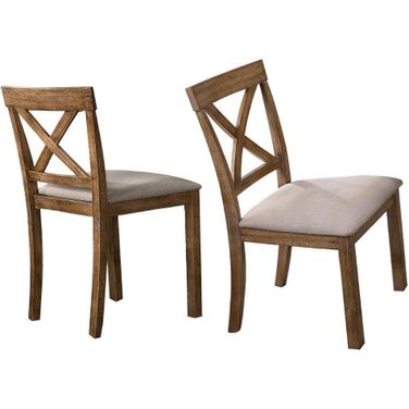 Janet 20 Inch Wood Dining Chair Set of 2 In Driftwood
