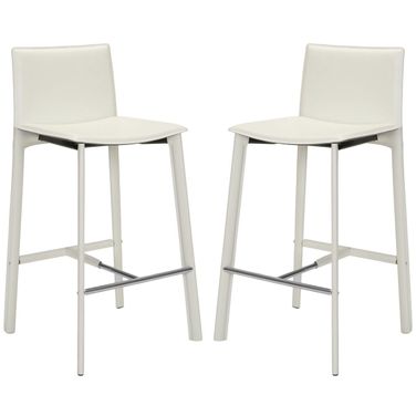 Janet White Bar Stool Set of 2