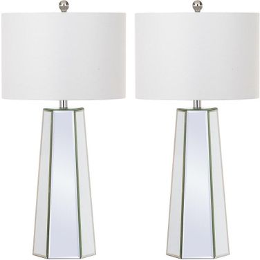 Janice Mirrored 31.5 Inch Table Lamp Set of 2