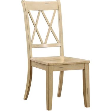 Janina Pine Buttermilk Side Chair Set of 2