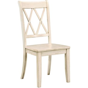 Janina Pine White Side Chair Set of 2