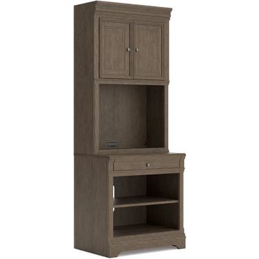 Janismore Bookcase In Weathered Gray