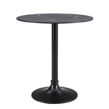 Jannie 30 Inch Outdoor Bistro Table In Black